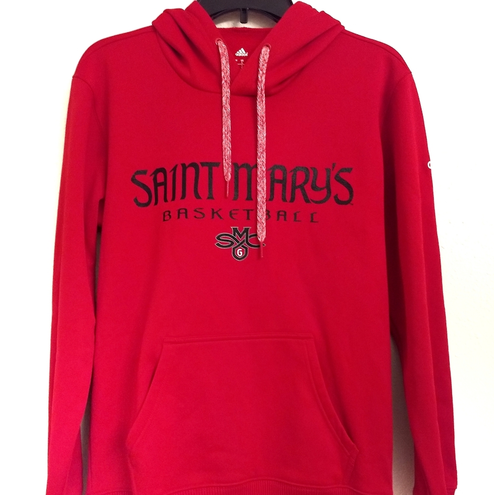Adidas St Mary's Basketball Climawarm Fleece Hoodie Sz Small